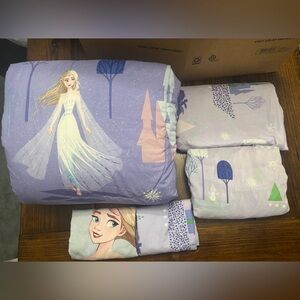 Frozen 2 Themed Purple Twin Bedding Set
